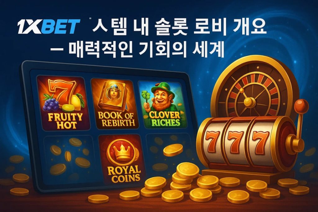 1xbet 시스템 내 슬롯 로비 개요 – 매력적인 기회의 세계